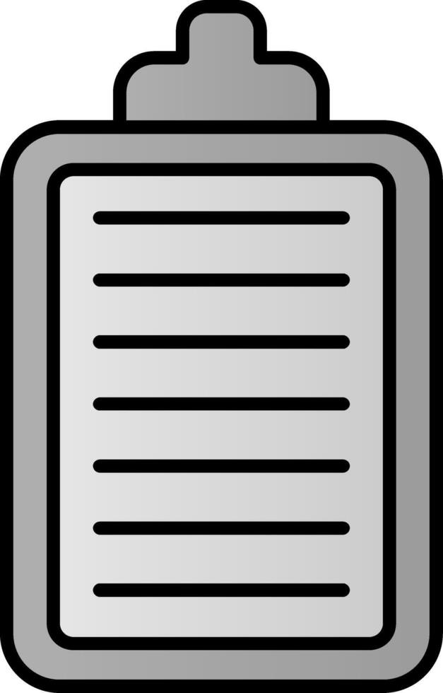 Clipboard Line Filled Gradient  Icon vector