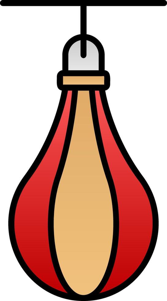 Speed Bag Line Filled Gradient  Icon vector