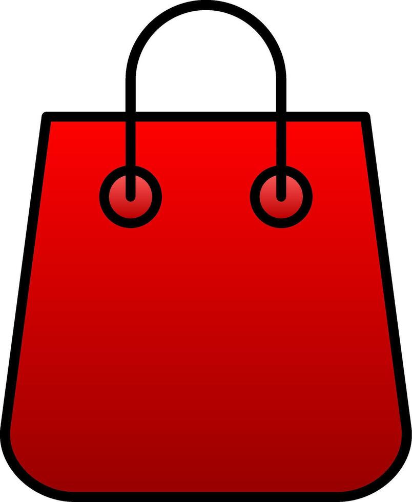Bag Line Filled Gradient  Icon vector