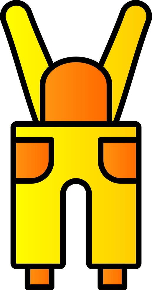 Coveralls Line Filled Gradient  Icon vector