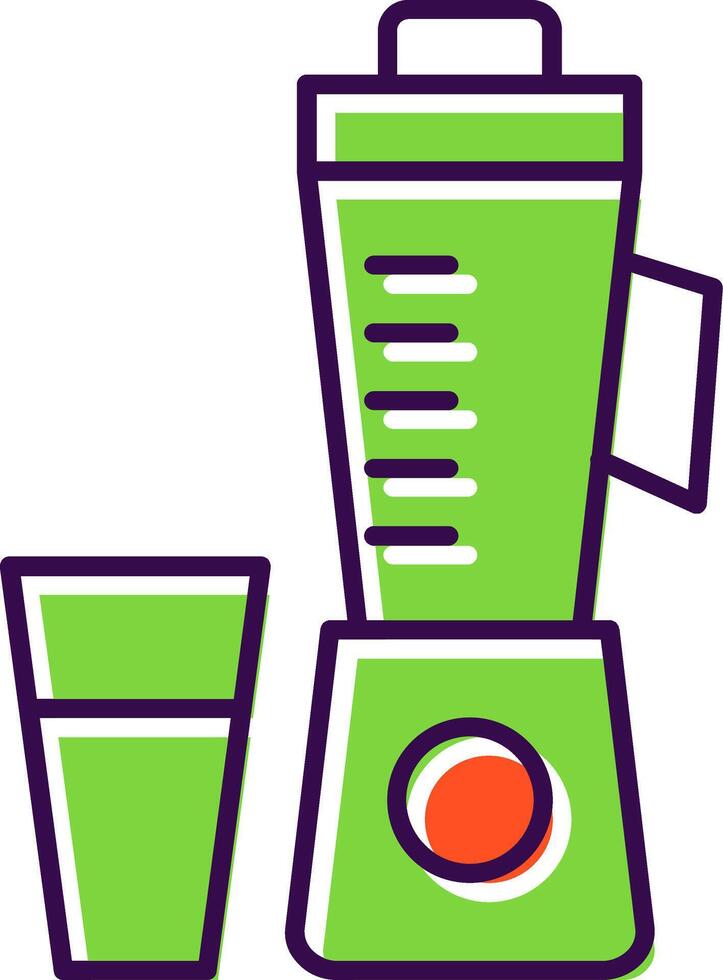 Juicer Filled  Icon vector