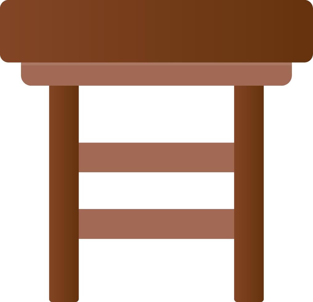 Stool Flat Gradient  Icon vector