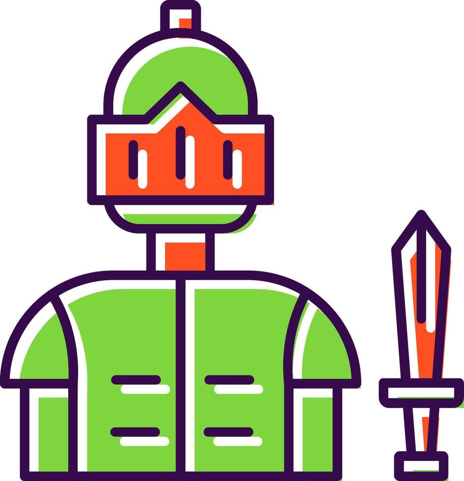 Knight Filled  Icon vector
