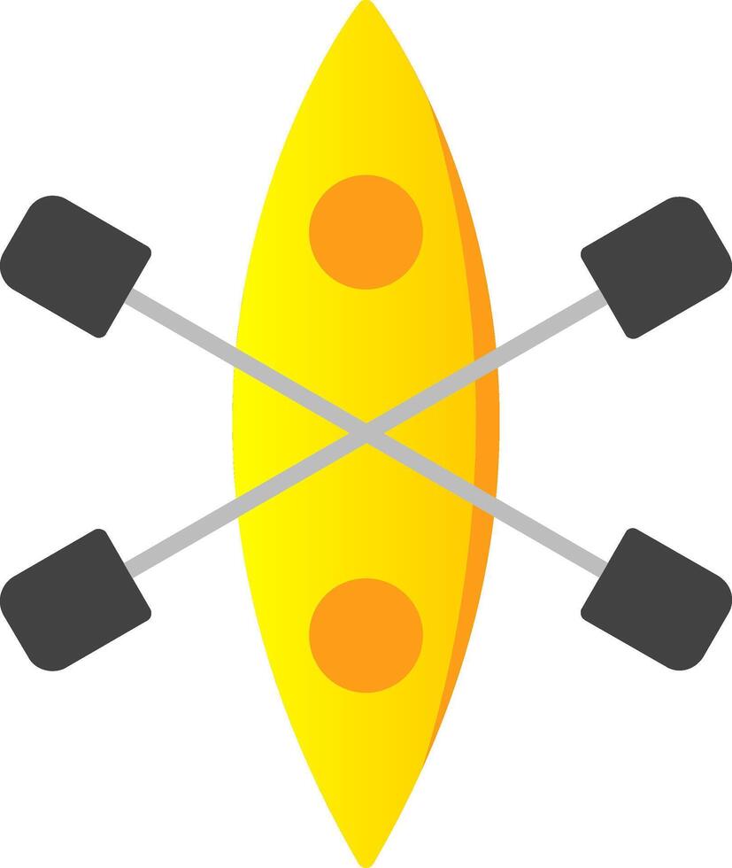 Kayak Flat Gradient  Icon vector