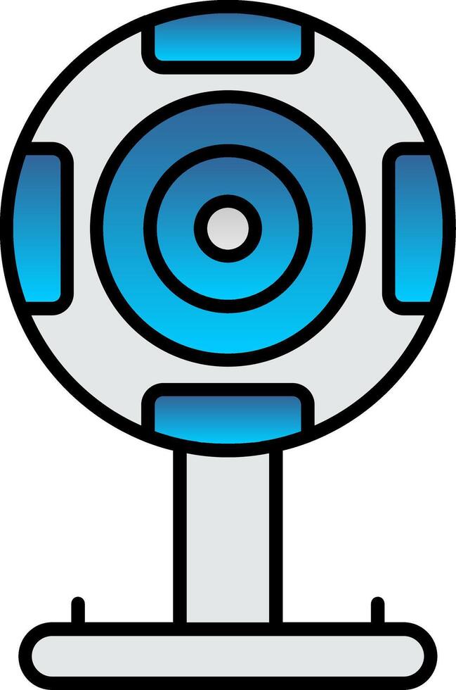 Webcam Line Filled Gradient  Icon vector