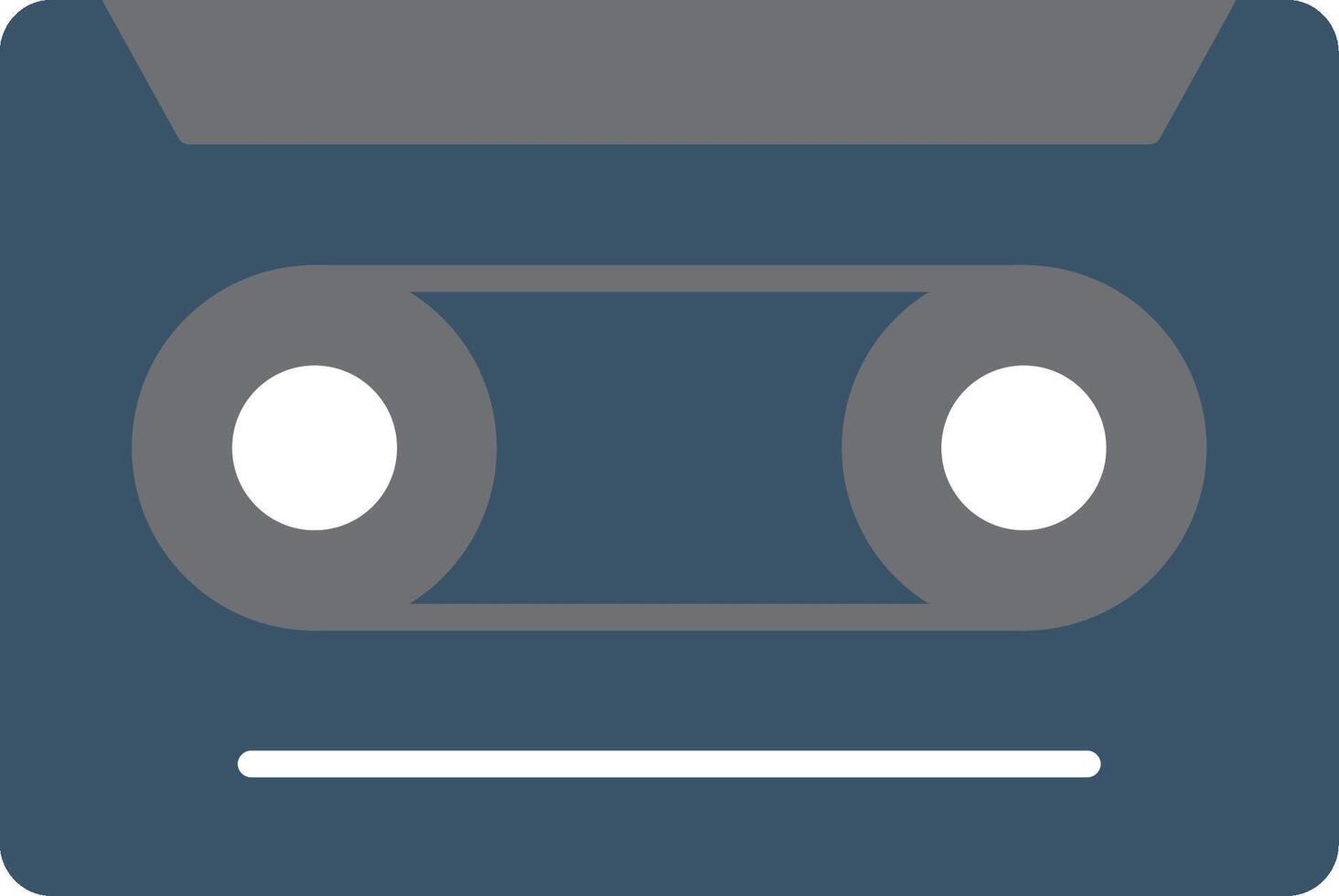 Cassette Flat Gradient  Icon vector