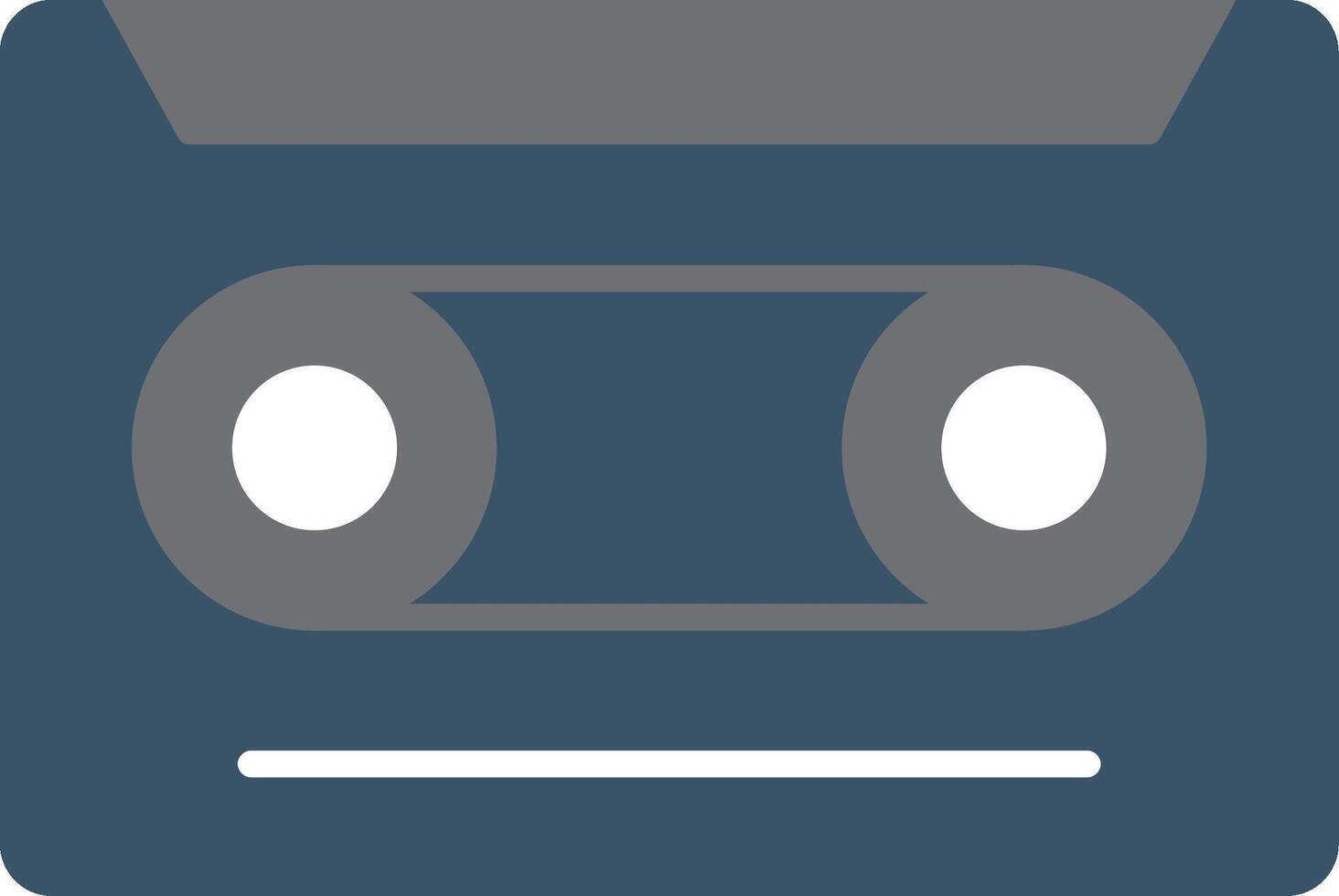 Cassette Flat Gradient  Icon vector