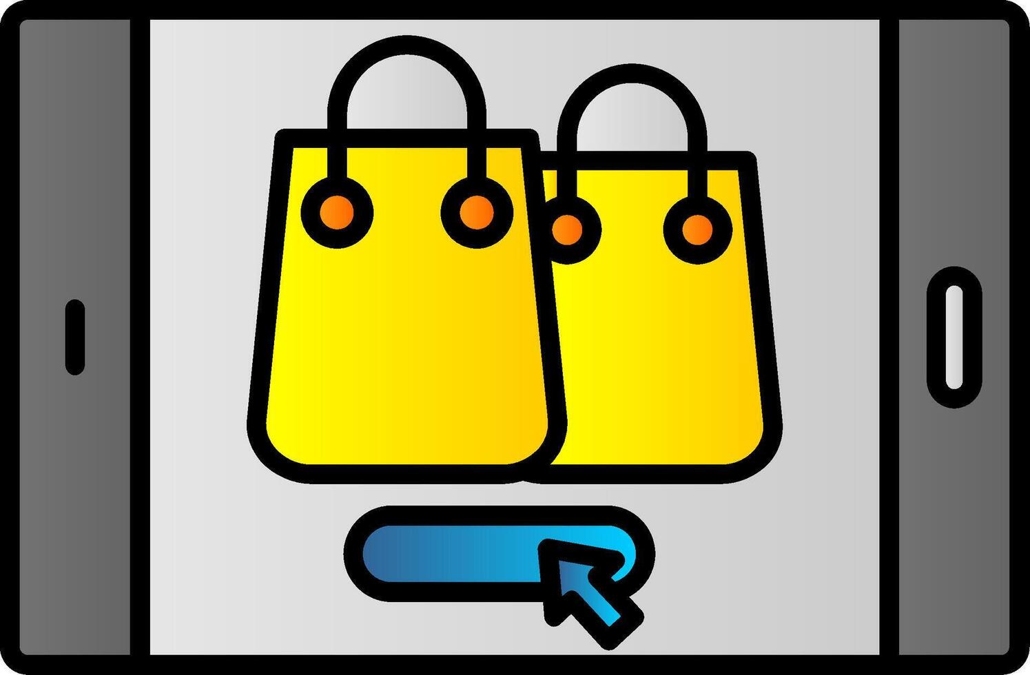 Ecommerce Line Filled Gradient  Icon vector