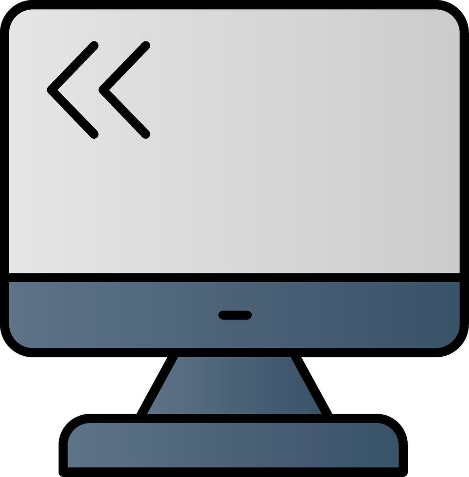 Monitors Line Filled Gradient  Icon vector