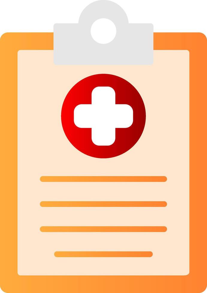 Clipboard Flat Gradient  Icon vector