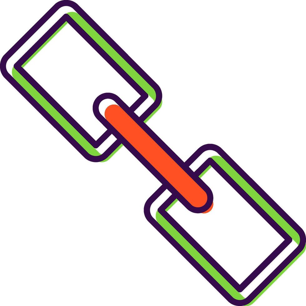 Link Filled  Icon vector