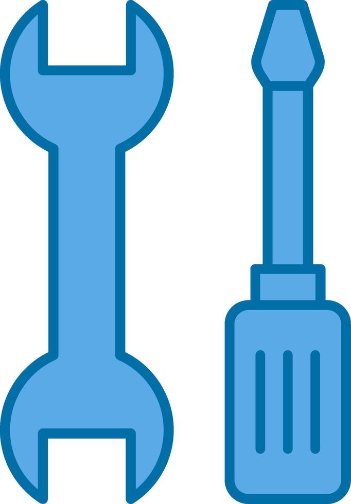 Tools Filled Blue  Icon vector