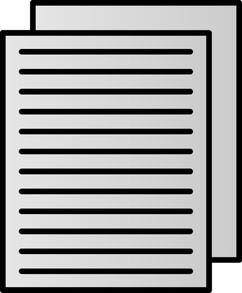 Papers Line Filled Gradient Icon 42185898 Vector Art at Vecteezy
