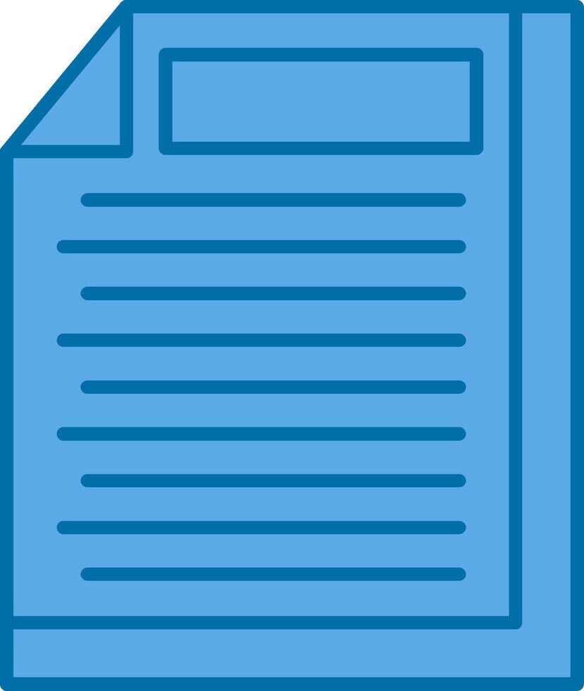 File Filled Blue  Icon vector