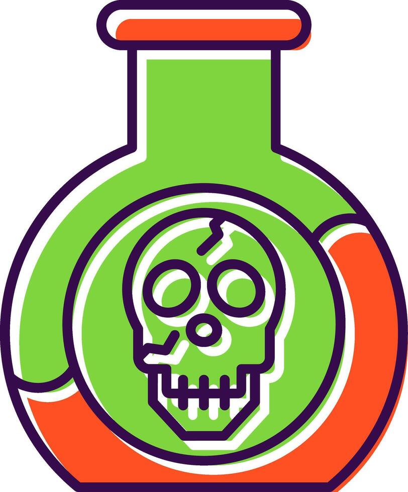 Poison Filled  Icon vector