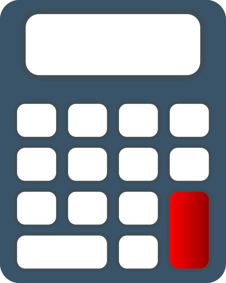 Calculator Flat Gradient  Icon vector