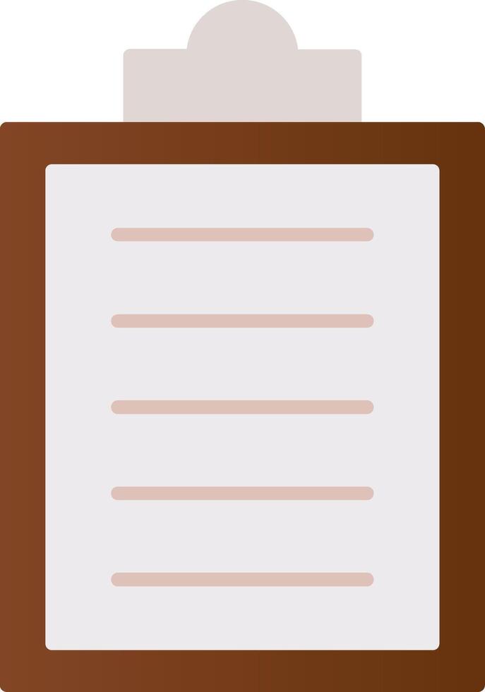 Clipboard Flat Gradient  Icon vector