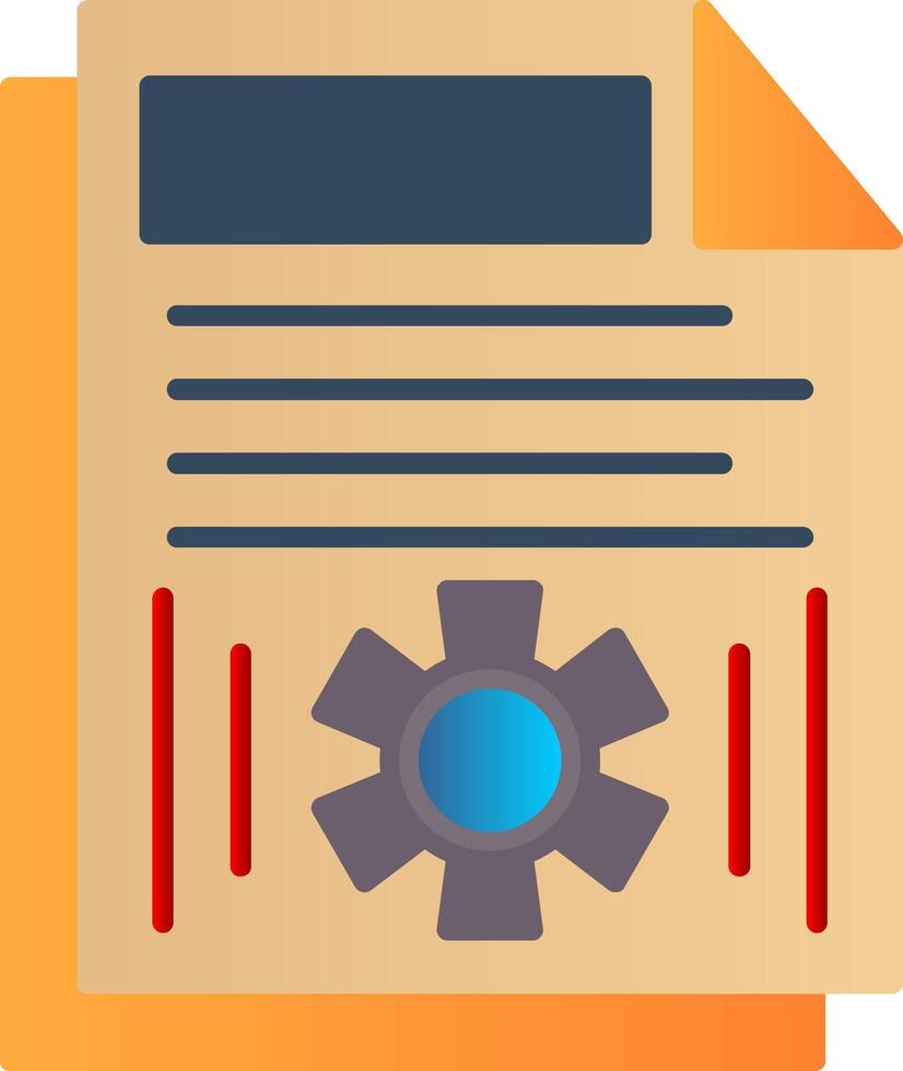 Tasks Flat Gradient  Icon vector