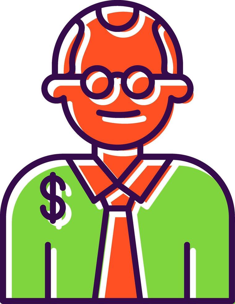 Judge Filled  Icon vector