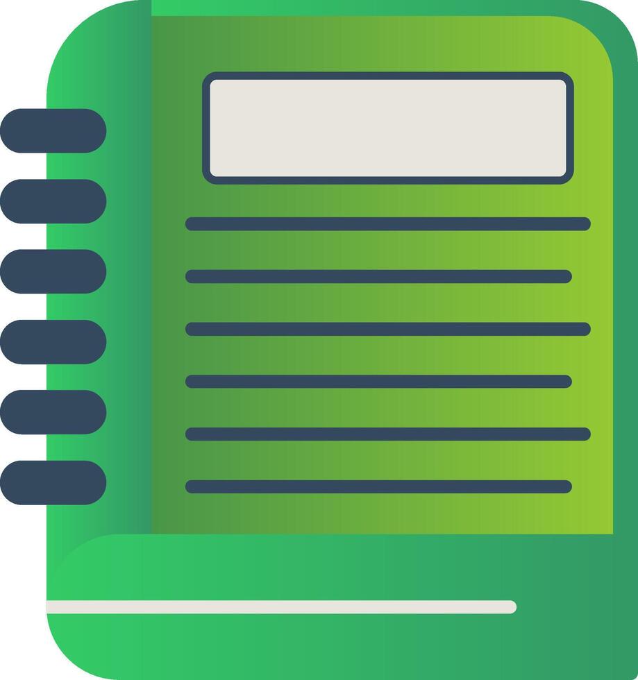 Notebook Flat Gradient Icon 42186154 Vector Art at Vecteezy
