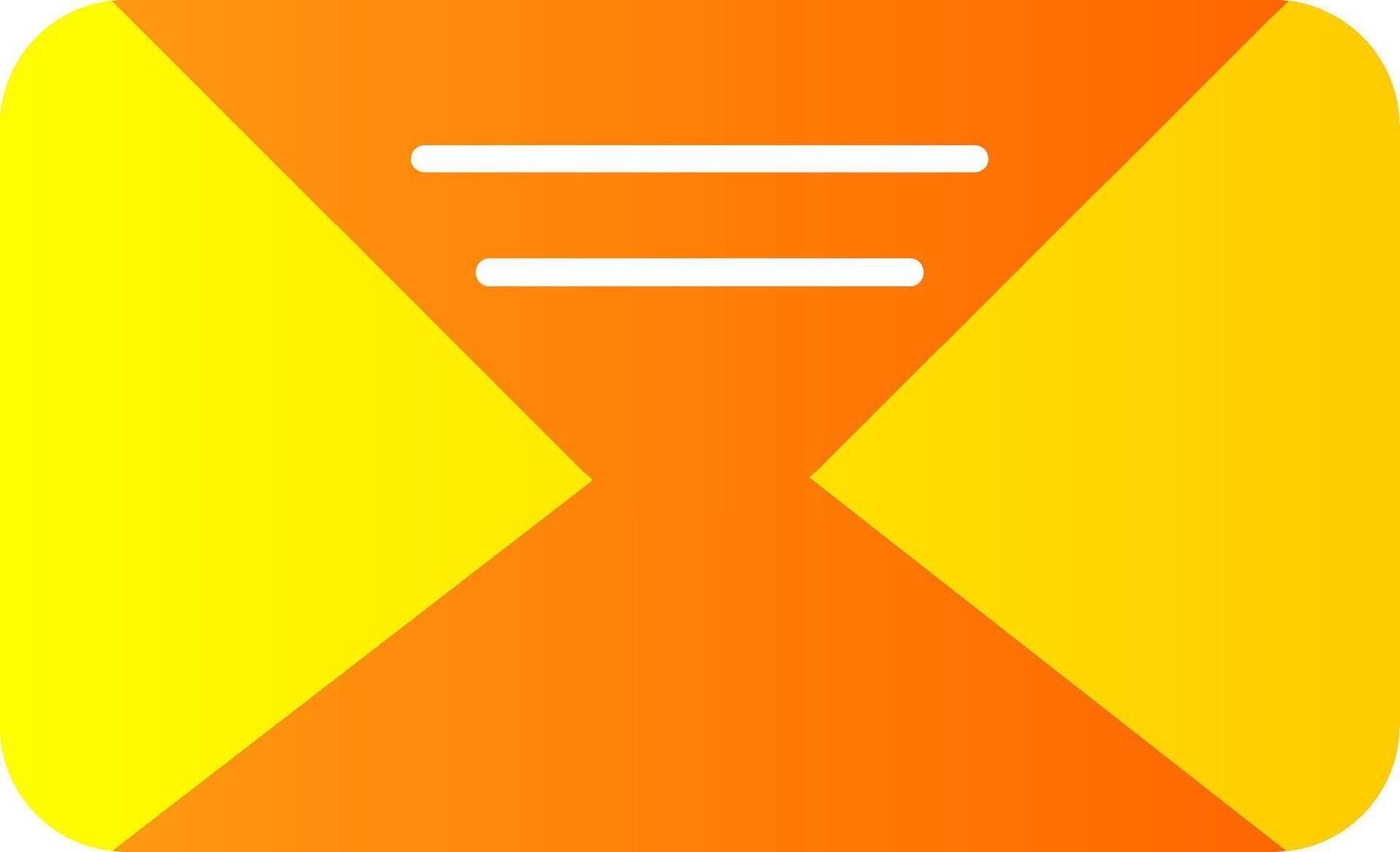 Mail Flat Gradient  Icon vector