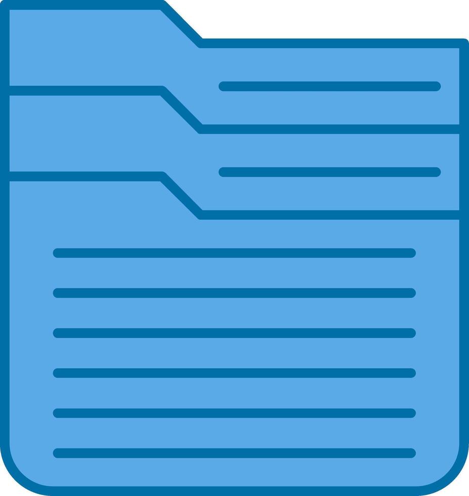 Archive Filled Blue  Icon vector