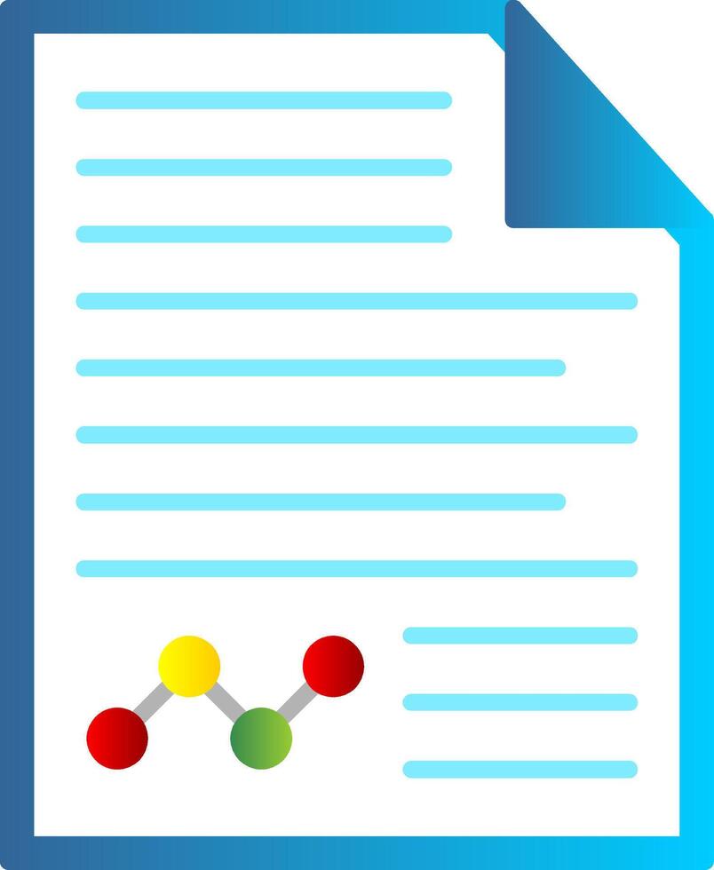 Contract Flat Gradient  Icon vector