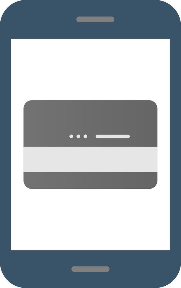 Mobile Banking Flat Gradient  Icon vector