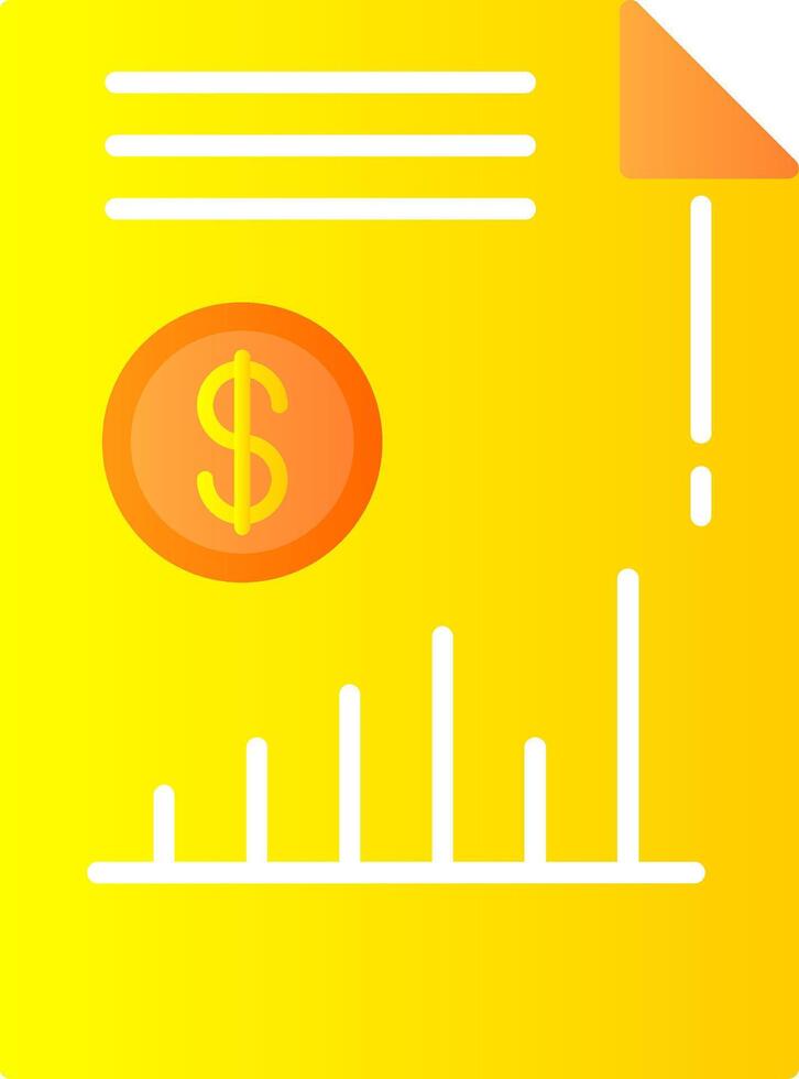 Income Flat Gradient  Icon vector