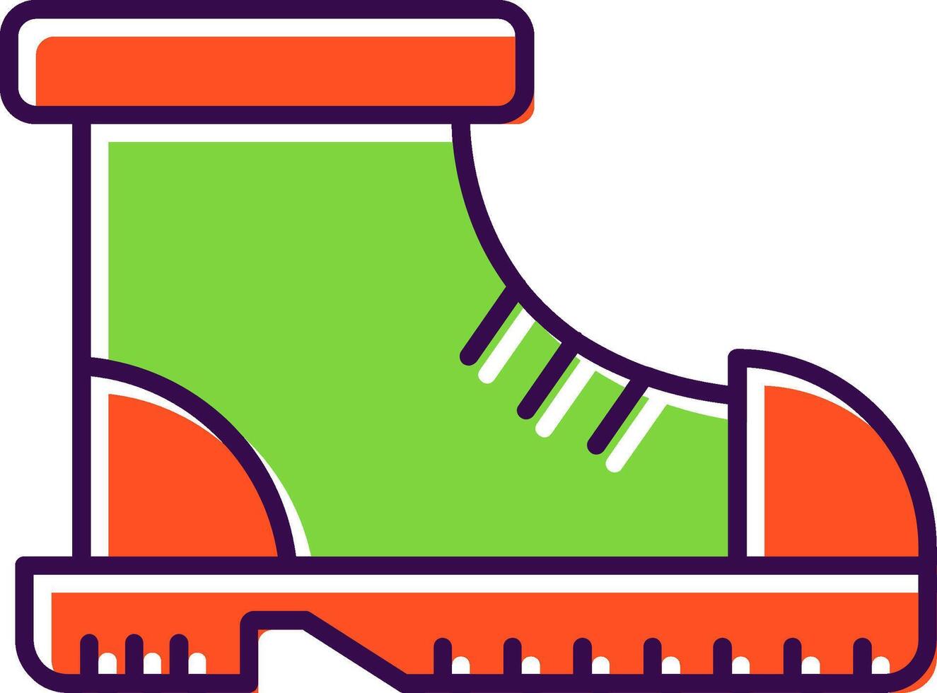 Boot Filled  Icon vector