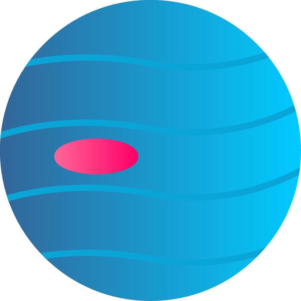 Planet Flat Gradient  Icon vector