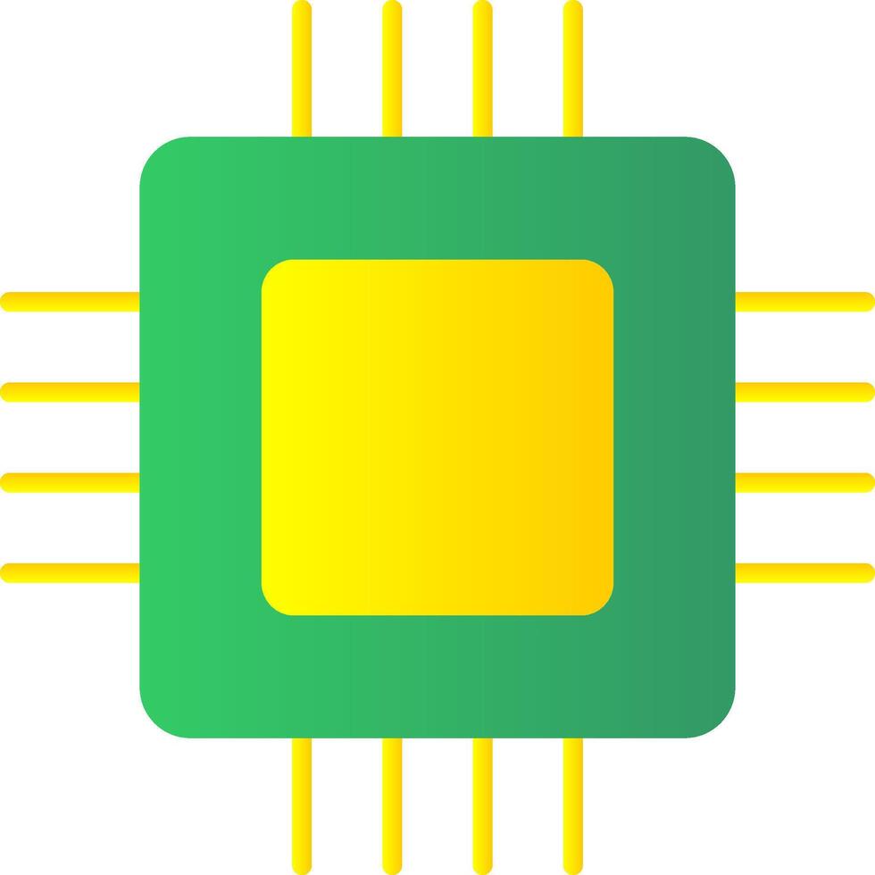 Circuit Board Flat Gradient  Icon vector