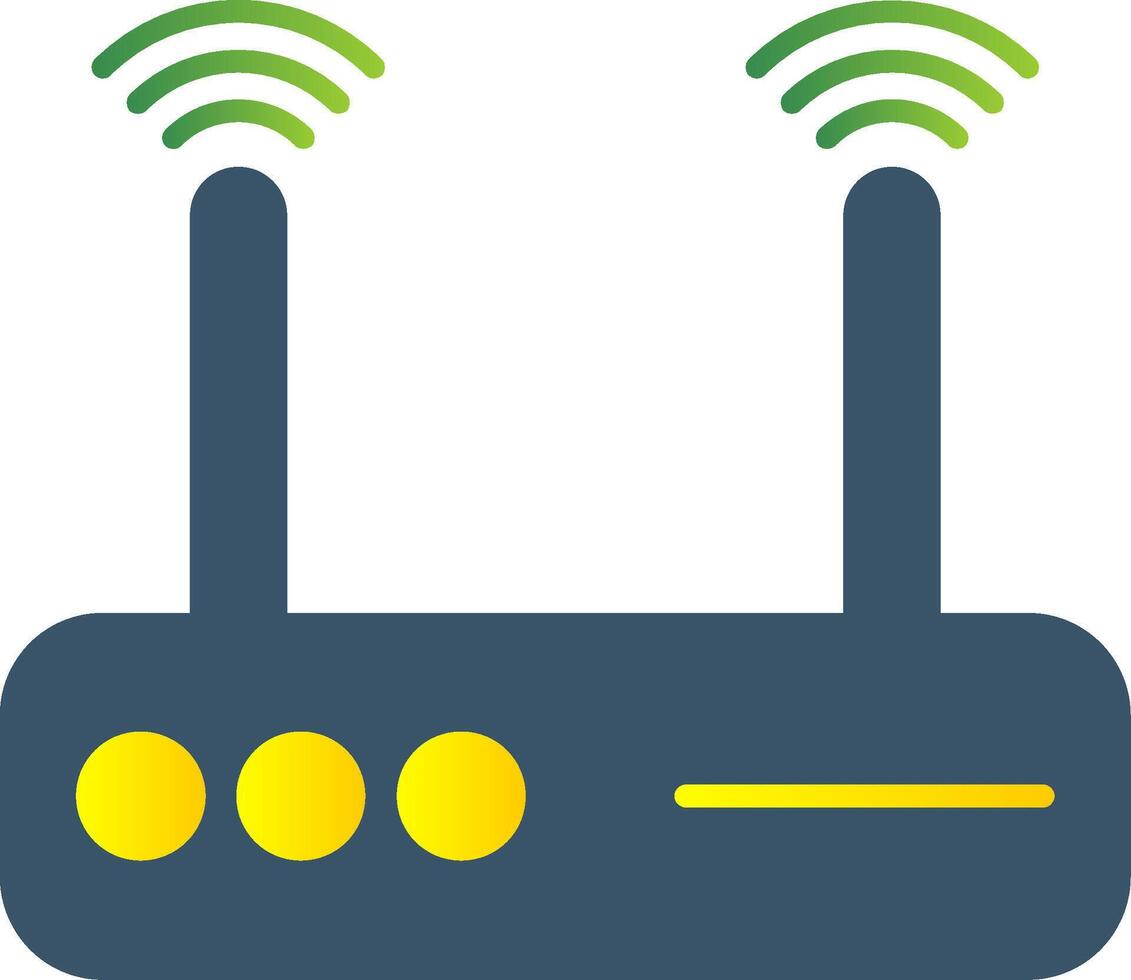 Modem Flat Gradient  Icon vector