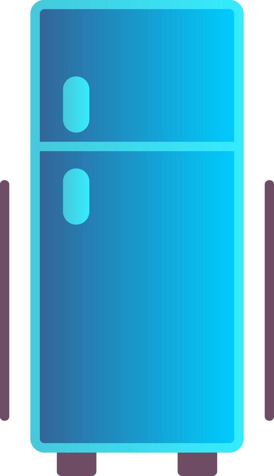 Fridge Flat Gradient  Icon vector