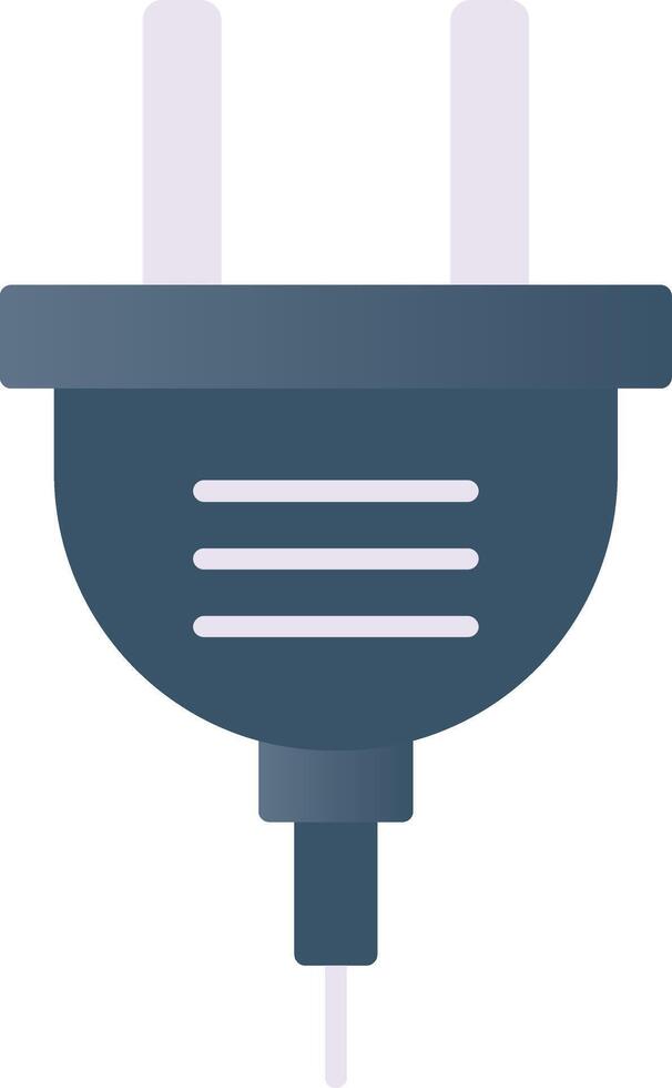 Power Plug Flat Gradient  Icon vector