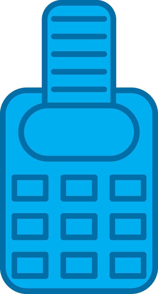 Point Of Service Filled Blue  Icon vector
