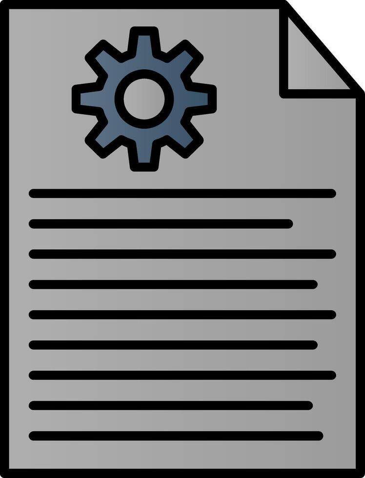 Report Line Filled Gradient  Icon vector