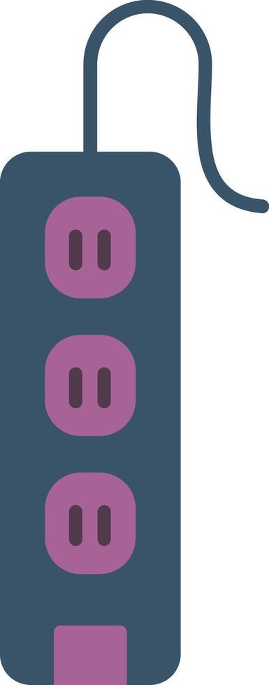 Power Strip Flat Gradient  Icon vector