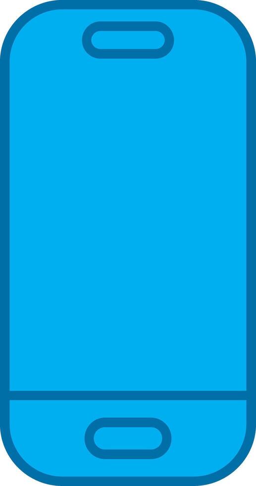 Smartphone Filled Blue  Icon vector