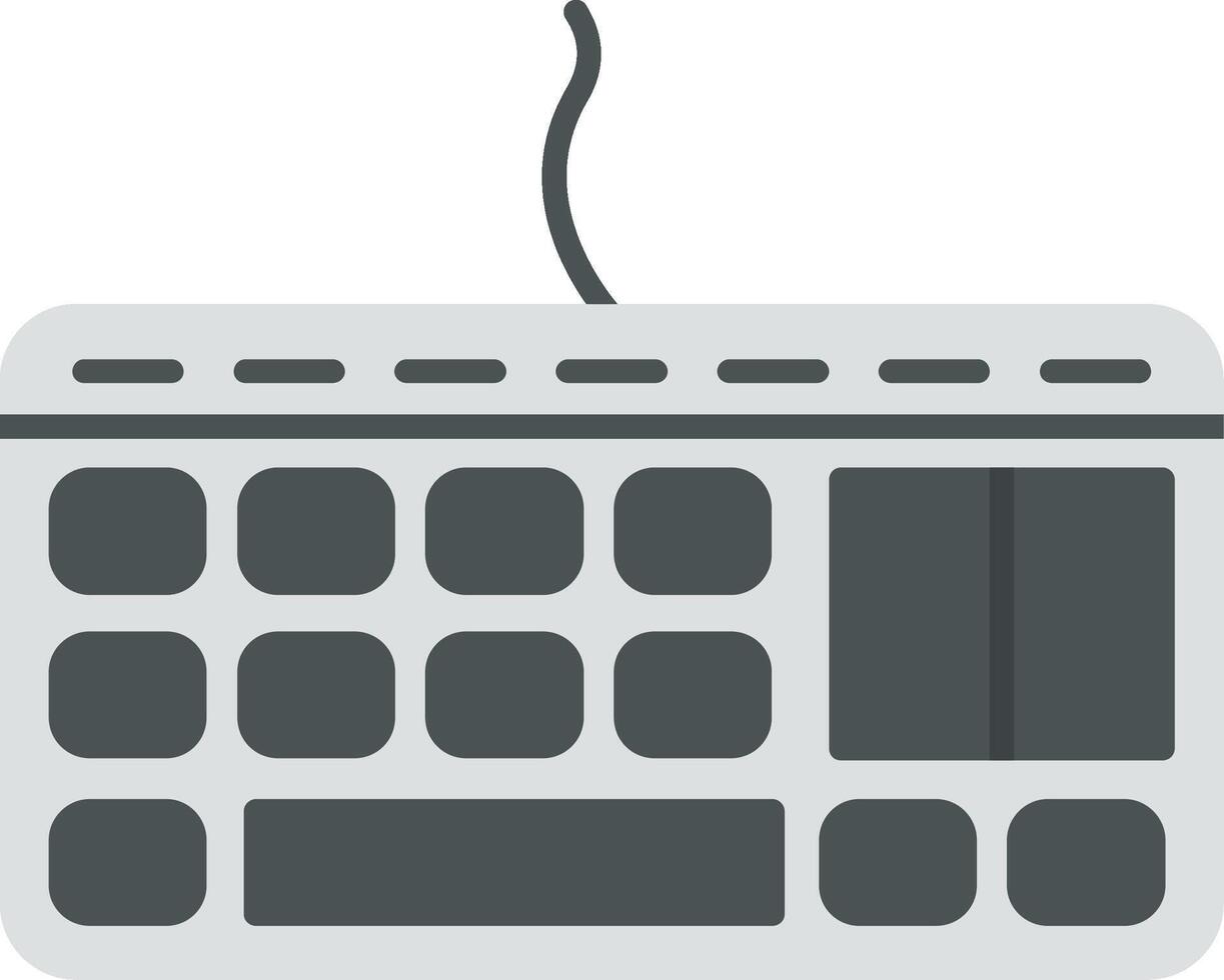 keyboard Flat Gradient  Icon vector