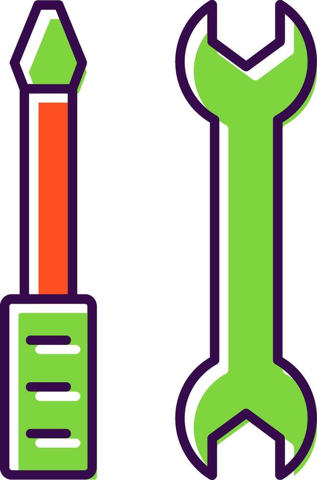 Repair Services Filled  Icon vector