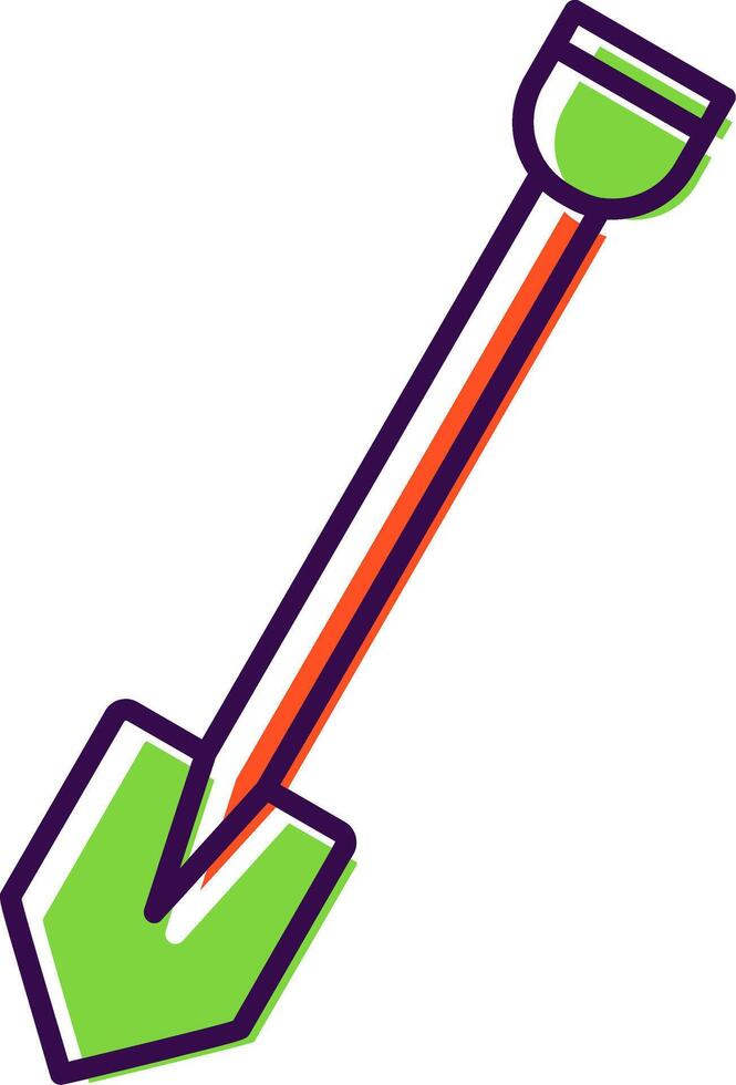Shovel Filled  Icon vector