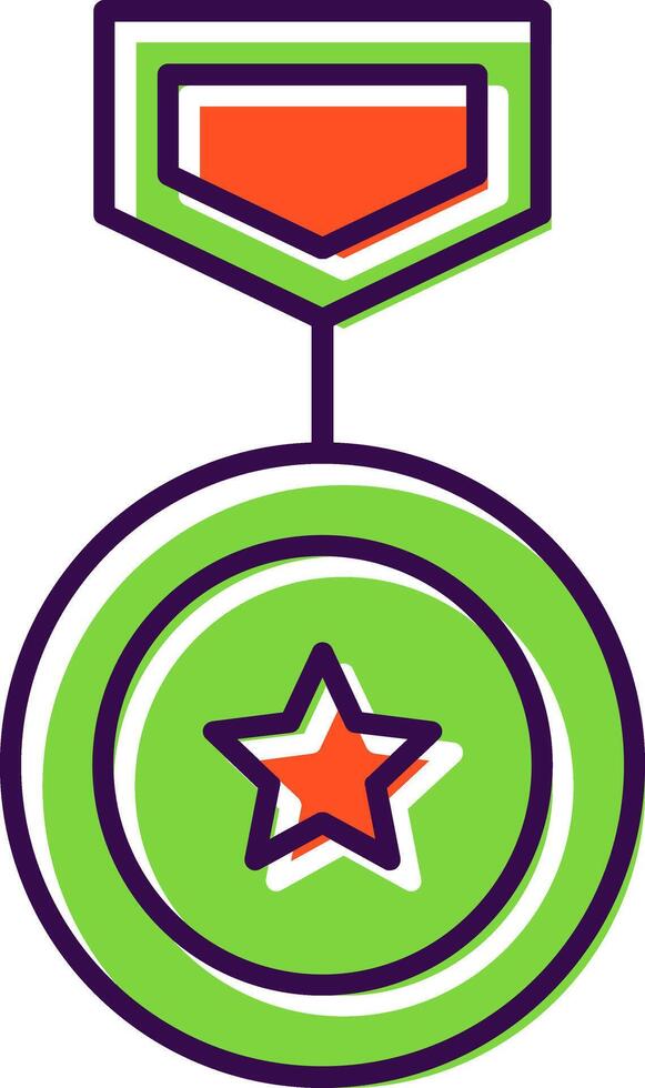 Winning Filled  Icon vector