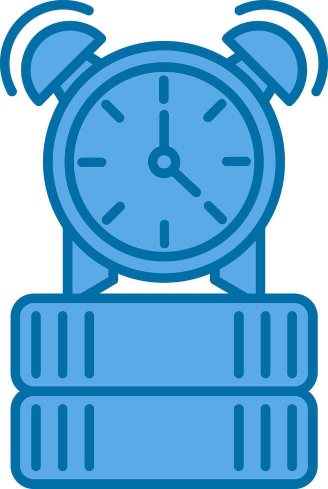 Alarm Filled Blue  Icon vector