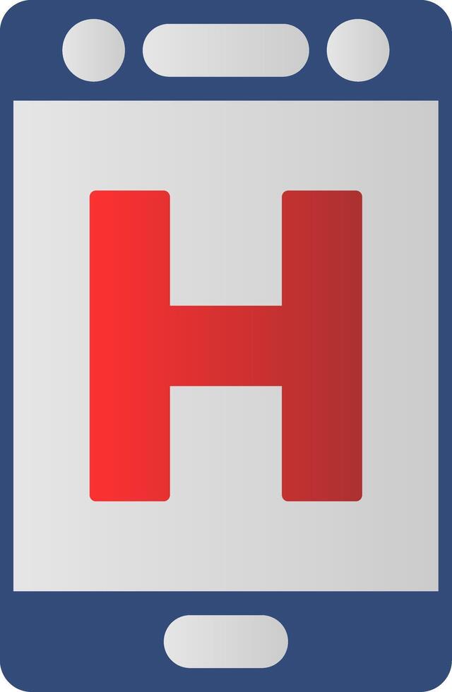 Hospital Flat Gradient  Icon vector