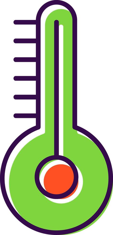Temperature Filled  Icon vector