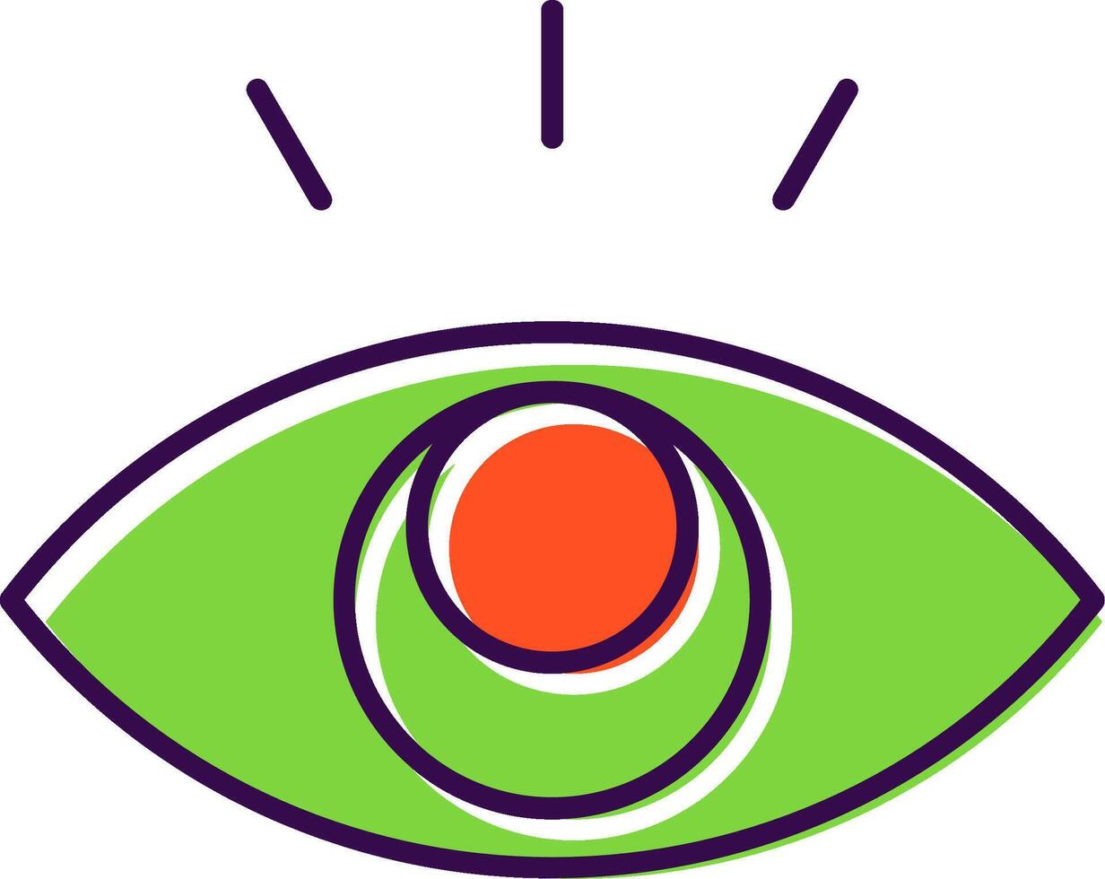 Eye Filled  Icon vector