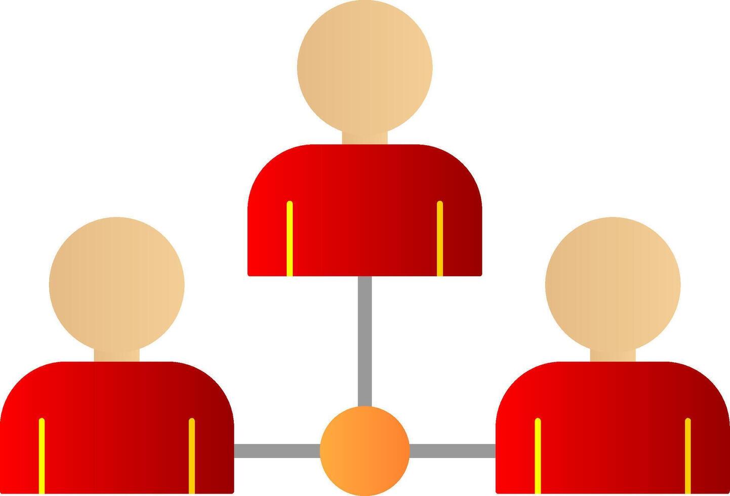 Colleague Flat Gradient  Icon vector