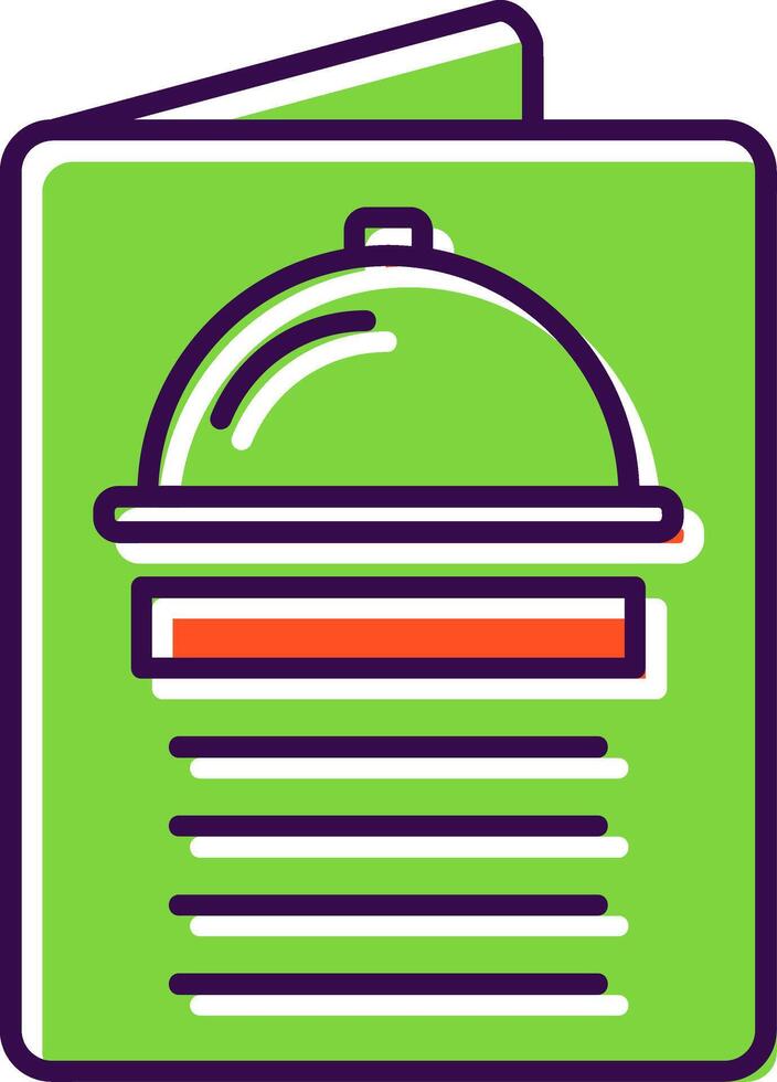 Menu Filled  Icon vector