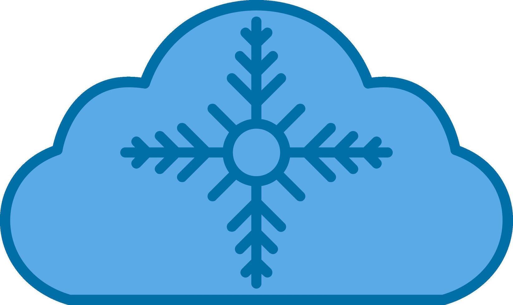 clima lleno azul icono vector